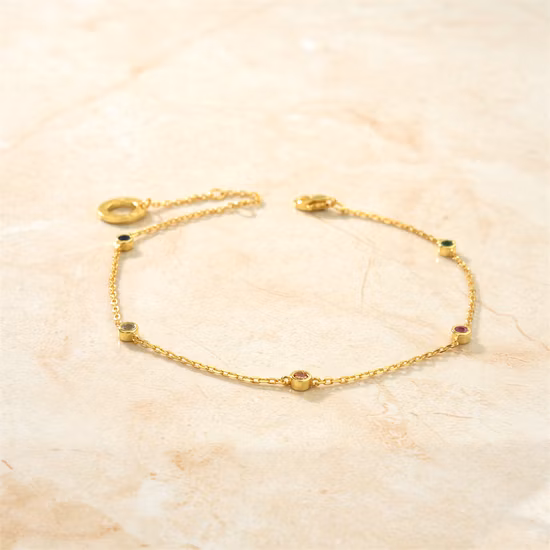 Bracelet Bolo simple en argent sterling 925 avec zircone cubique à 5 points